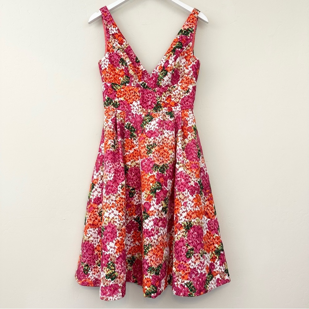 Anthropologie Riona Embroidered Dress by ML Monique Lhuillier